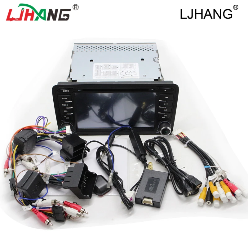 LJHANG 2 Din Автомобильный мультимедийный плеер для Audi A3 S3 2002-2013 gps навигация Bluetooth Авто