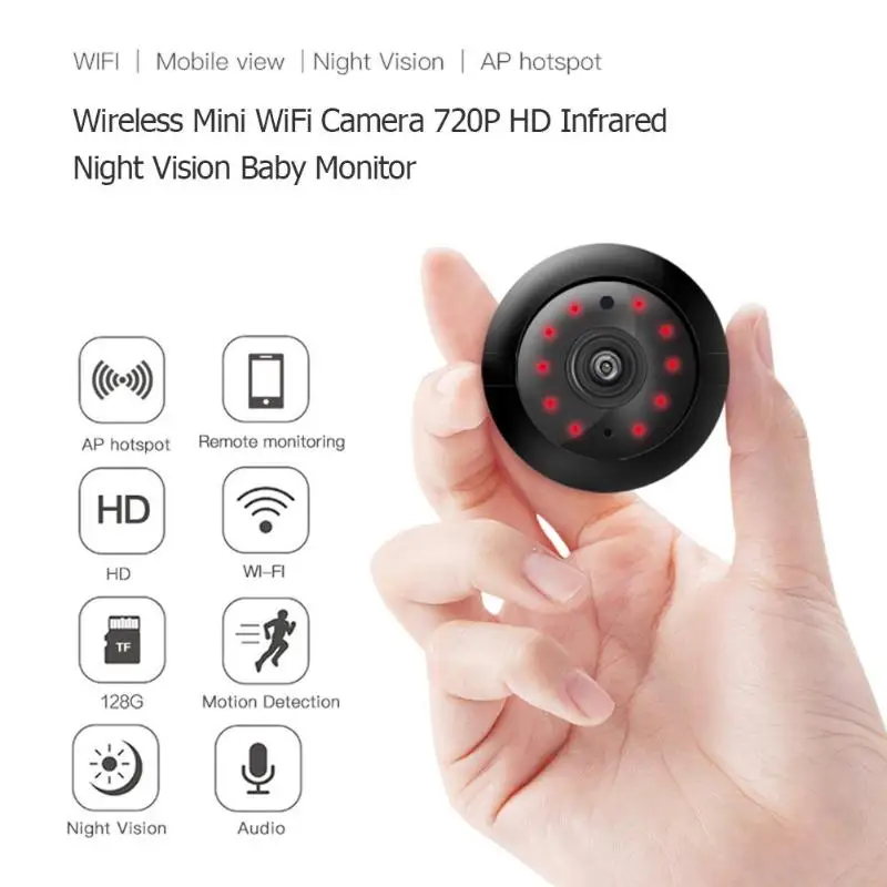 Беспроводная мини камера с Wi Fi 1080P HD видео Датчик инфракрасное ночное видение