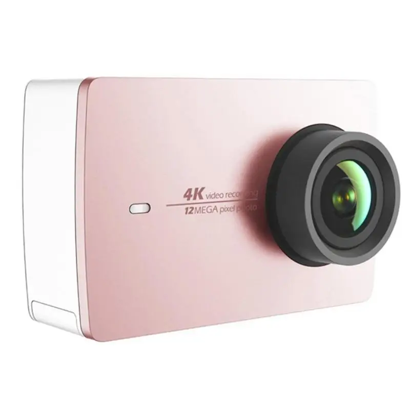 Rose Gold Xiaomi YI 4K Экшн-камера Ambarella A9SE75 ARM 12MP CMOS 2,1" сенсорный экран EIS LDC WiFi Голосовое управление Спортивная камера рекордер - Цвет: Rose Gold