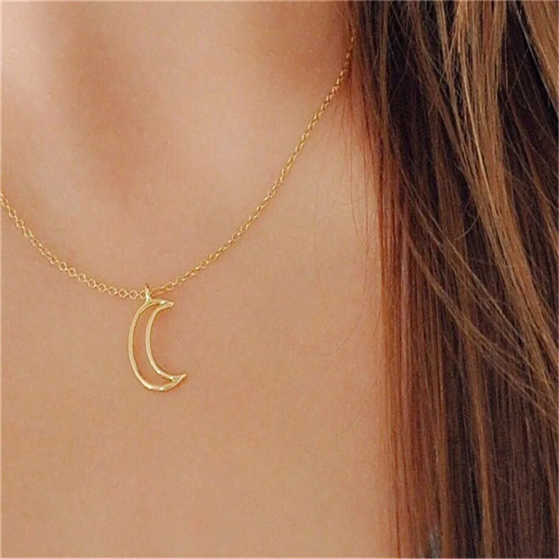 2017 минималистичные украшения в виде полумесяца минималистичное ожерелье