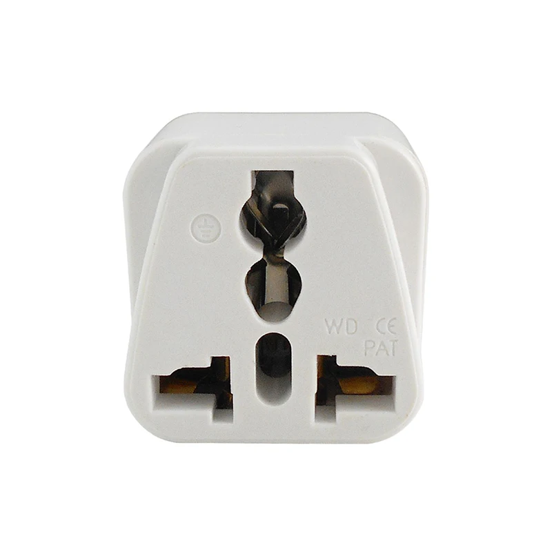 Совершенно новый белый 3 контактный итальянский конвертер дорожный адаптер для