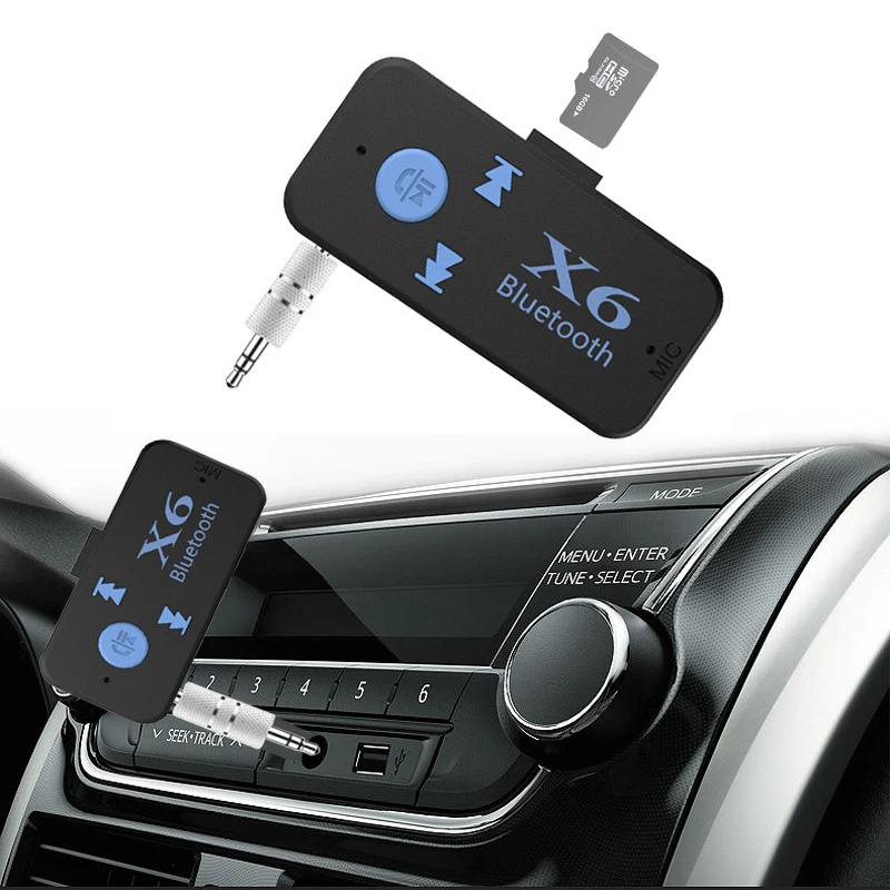 Bluetooth приемник Larryjoe USB Aux аудио разъем 3 5 мм адаптер 4 1 поддержка TF карты