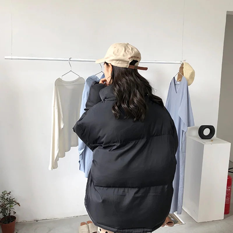 

2019 quilting bomber jacket women spring jacket coat long sleeve winter jacket cotton-padded pink outwearsjacket