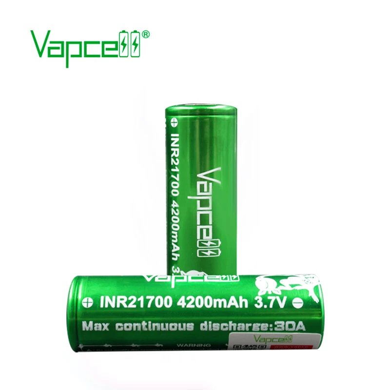 Бесплатная доставка 2 шт Vapcell 21700 батарея 4200mah 30A rewrap molicel P42A аккумуляторная для