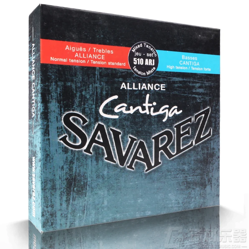 

Savarez 510ARJ Cantiga Series Alliance/Cantiga Normal/High Tension Classical Guitar Strings Full Set