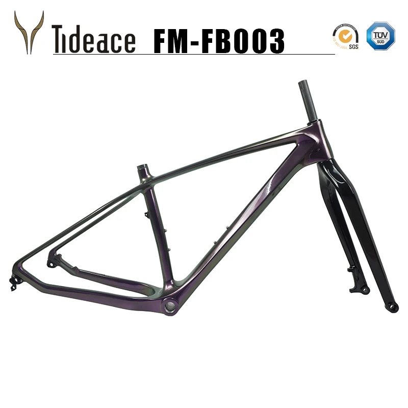 OEM пользовательские углеродного волокна 26er велосипед рама макс 5,0 шины Снег Bicicletas рамы задний 197 мм передняя 140 мм Толстая велосипедная Рама углерода