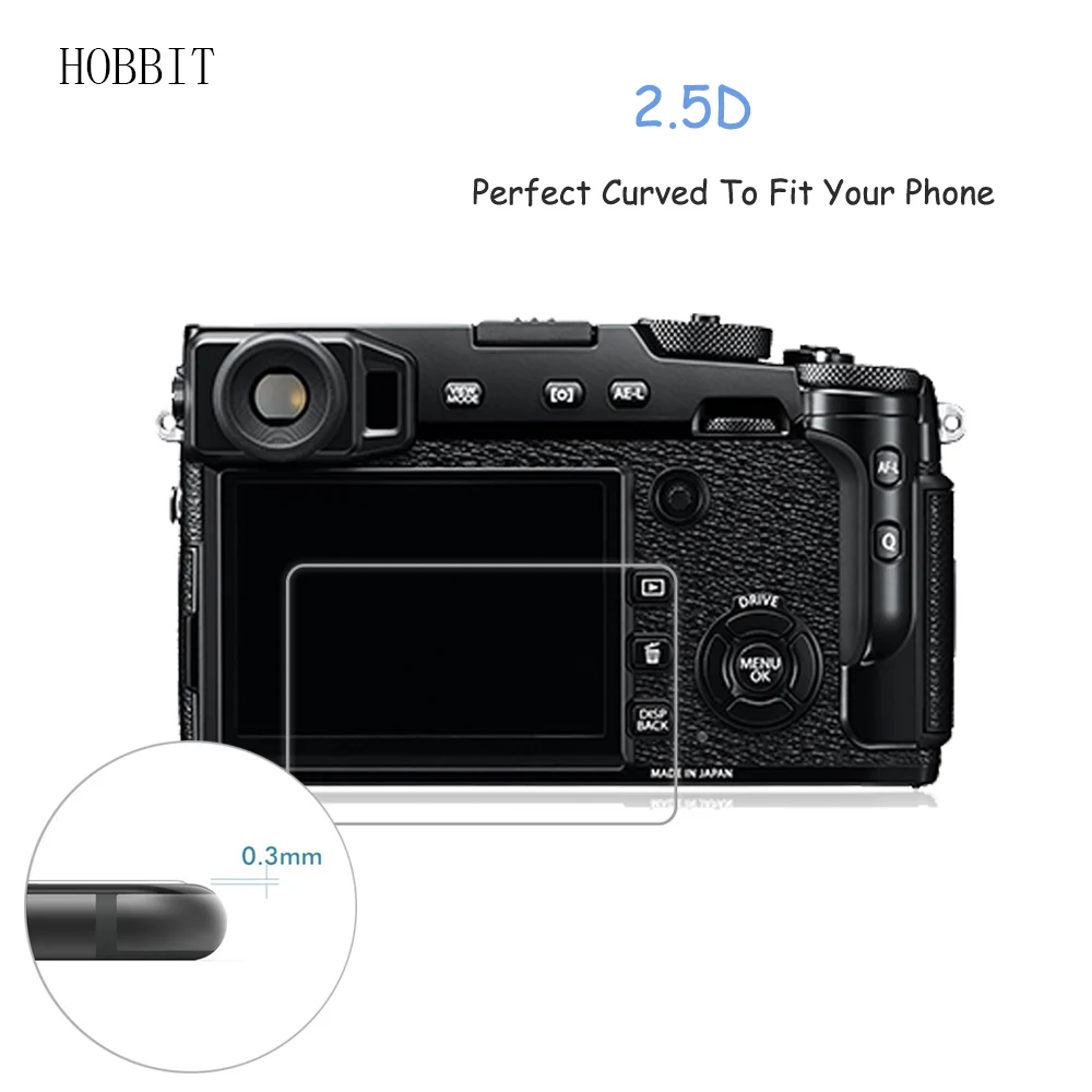 2 упаковки для цифровой камеры Fujifilm X Pro2 / XPRO2 PRO2 0 3 мм 2.5D 9H прозрачное Закаленное