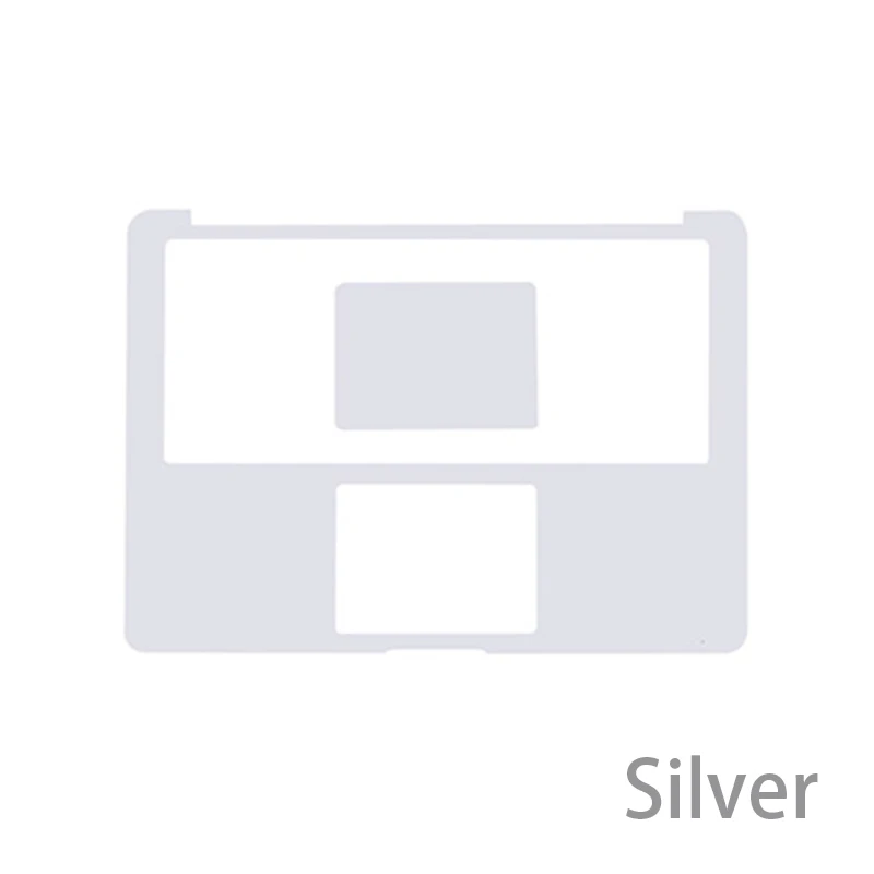Silver Серебристые наклейки для ноутбука, наклейки, чехол для Macbook Air 13 Pro retina 12 13 15, защитная защита для кожи - Цвет: Silver