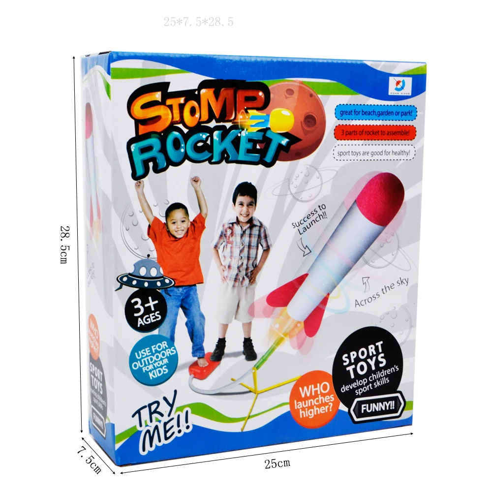 Air Stomp Rocket Blaster набор | включает насос пусковую колодку и 4 пенопластовые ракеты