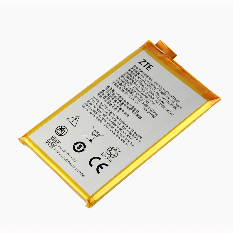 Оригинальный аккумулятор Li3949T44P8h945754 для телефона ZTE Blade A610 Plus A2 BV0730 A2Plus 5000