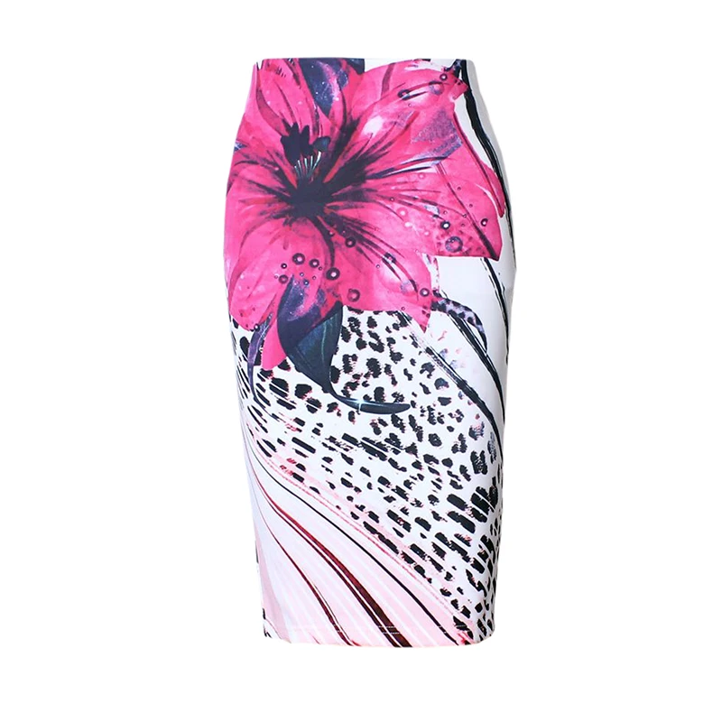 

Clearance sales Skirt Pencil MIDI Printing Skirts for free shipping Fashion European American Style only one piece