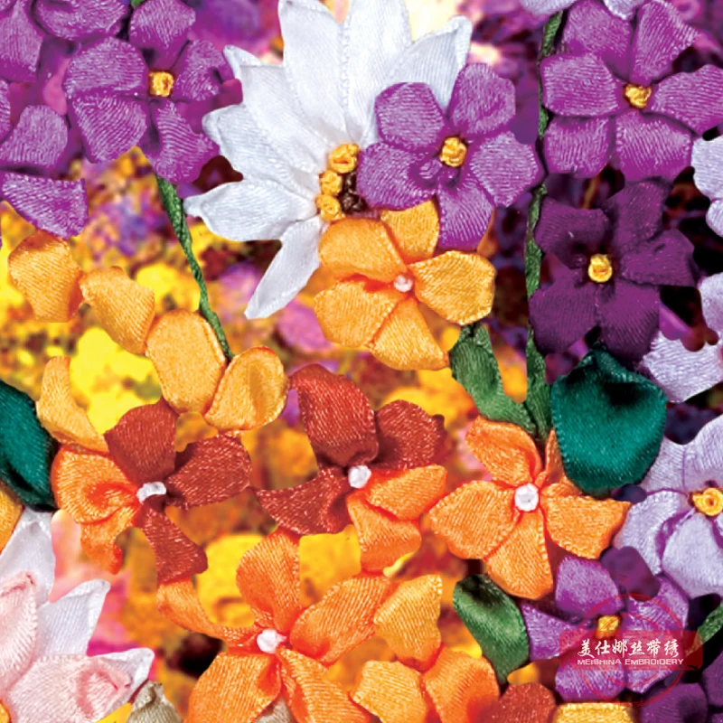 Сделай Сам лента вышивка Картины Легко с цветочным узором Рукоделие Ремесло