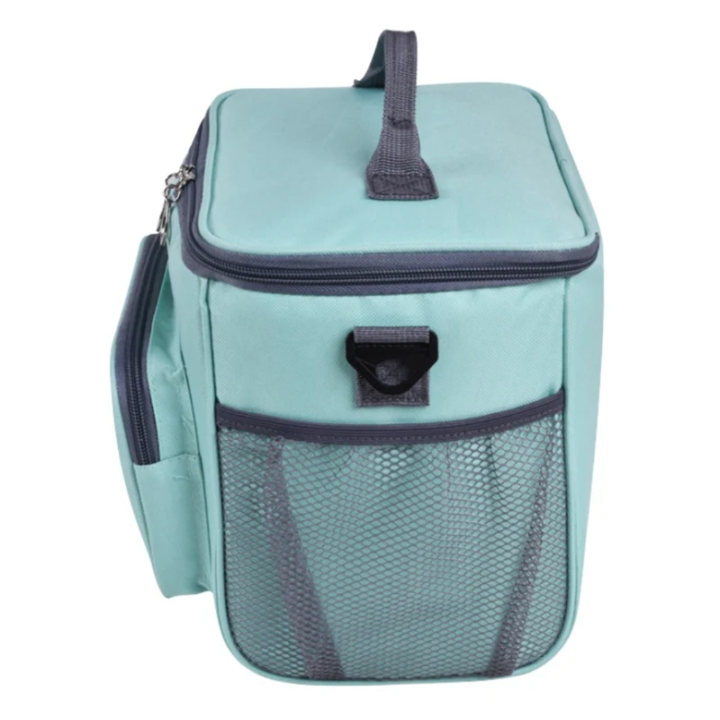 

Solid Waterproof Insulated Thermal Bag Portable Tote Lunch Bag Food Storage Bag Outdoor Picnic Container