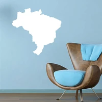 brazil brasil map globe earth country wall vinyl sticker custom made home decoration fashion design