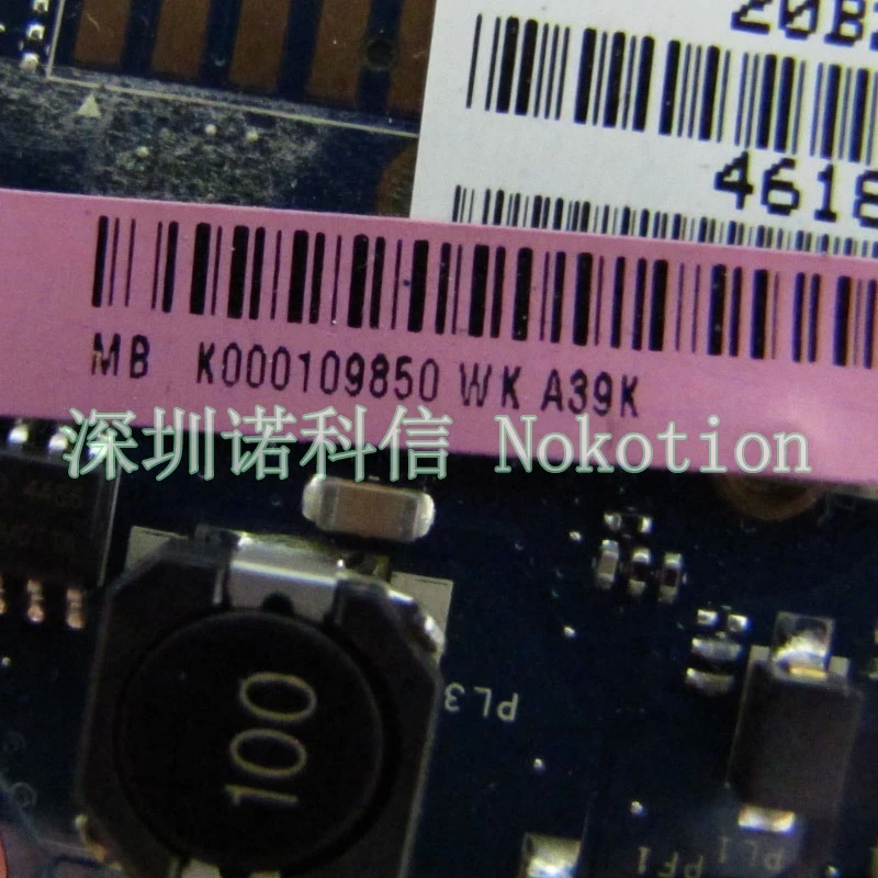 NOKOTION материнская плата для ноутбука Toshiba Satellite A660 A665 NWQAA LA 6062P K000109850 HM55 GT310M графика