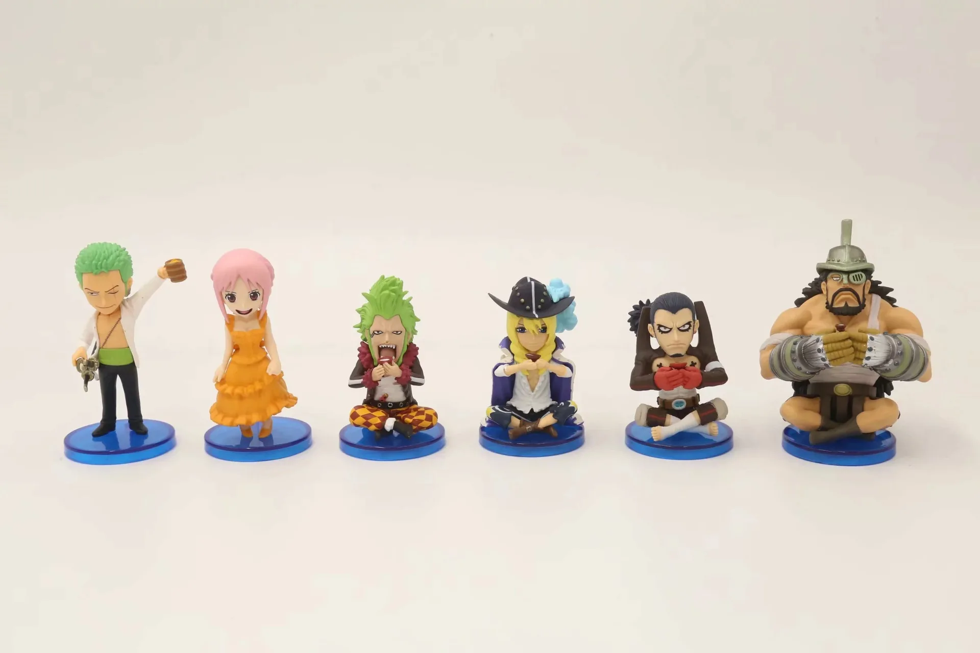 

8 см 6 шт./лот японское аниме фигурки one piece Q version экшн-Фигурки Коллекционная модель игрушки для мальчиков