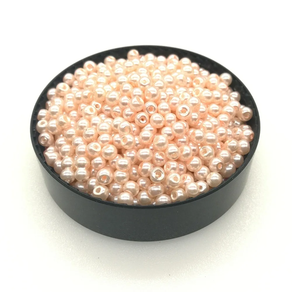 Жемчужные бусины 3 мм/120 шт. круглые для изготовления ювелирных изделий сделай сам
