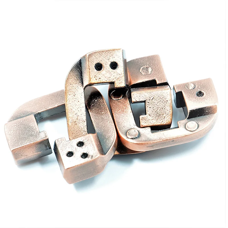 5 разных видов винтажных металлических литых пазлов волшебный замок игрушка