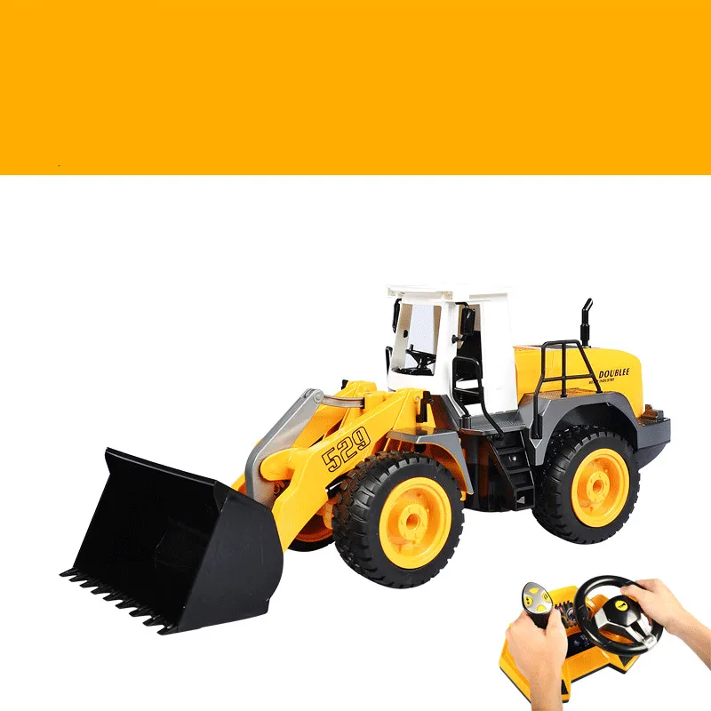 Online Engineering Rad Betriebs Plattform Loader Simulation Loader Elektrische Fernbedienung Spielzeug Auto Modell Geschenk Für Kinder