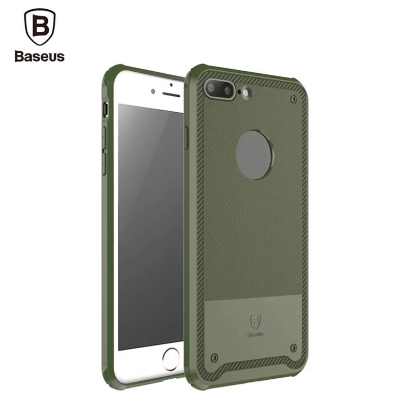 Для iPhone 7 Plus 5.5 дюйма Baseus Щит Случае Падение сопротивления Защитный Вернуться Тпу