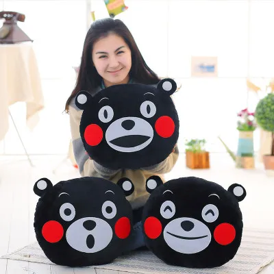 Новый известный талисман KUMAMON плюшевый мишка круглая подушка подарок для ребенка