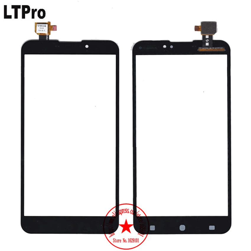 LTPro 100% гарантия рабочая 6 44 дюймов черная внешняя стеклянная сенсорная панель