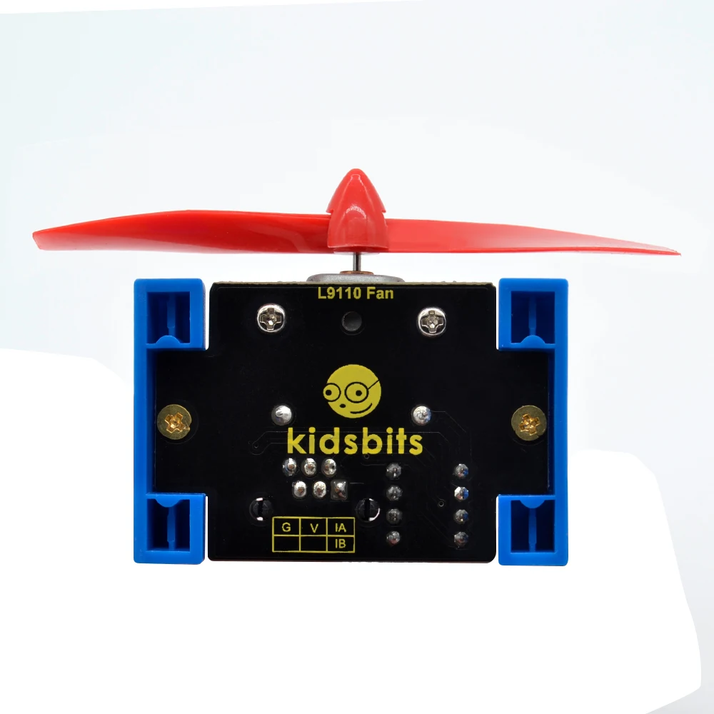 Kidsbits Building Blocks L9110 Motor Drive Fan Propell Module Fire Extinguishing Robot For Arduino STEM Programming Education | Игрушки и
