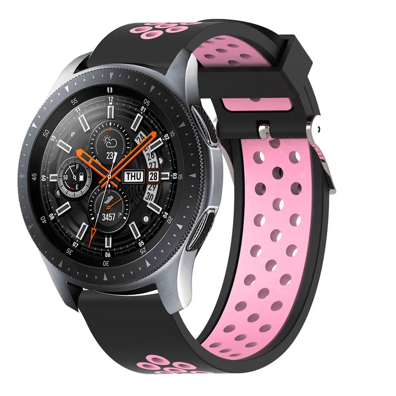 20 22 мм Galaxy watch 46 мм ремешок для samsung gear sport S2 S3 Classic Frontier watch Band huami amazfit pace Bip BIT Lite band