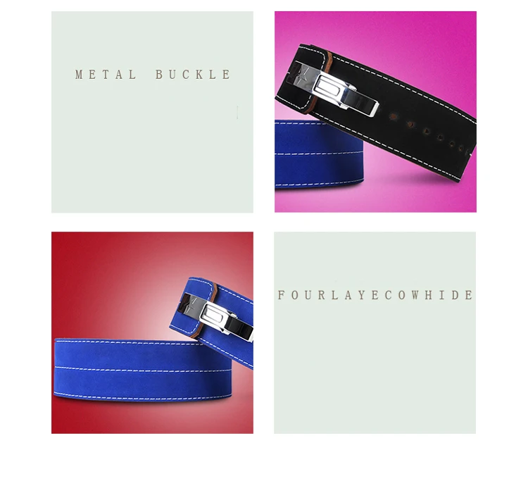 

Leather Weightlifting Belt Men Lumbar Protection Gym Fitness Training Squats Powerlifting Back Weight Lifting Belt