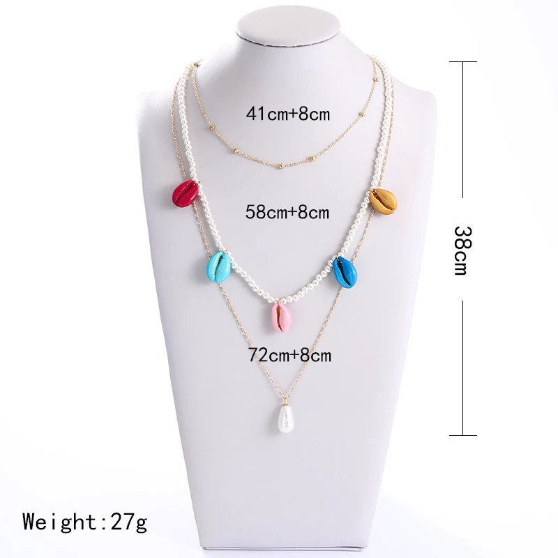 Коми новый многослойный Цветной корпус кулон ожерелье s для женщин Подвеска бохо