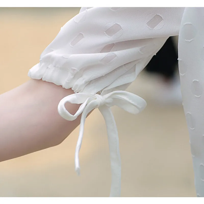 Женская шифоновая рубашка с коротким рукавом воротником-стойкой | одежда