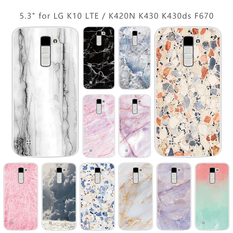 Роскошный чехол для LG K10 мягкий прозрачный силиконовый футляр с камнями 5 3 дюйма
