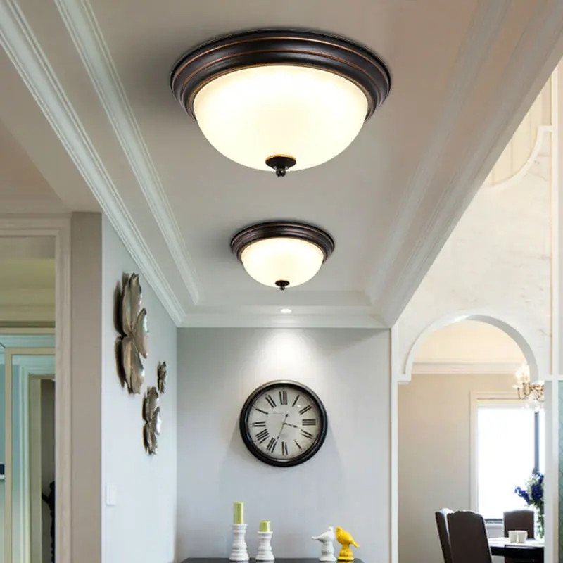 Huiteman светодиодный Потолочные светильники Кабинет круглый простой Стекло