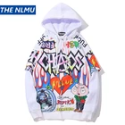 Мужской флисовый пуловер в стиле хип-хоп, стиль Харадзюку, Осень-зима 2019, модная повседневная фиолетовая уличная одежда, свитшот для мужчин HZ025