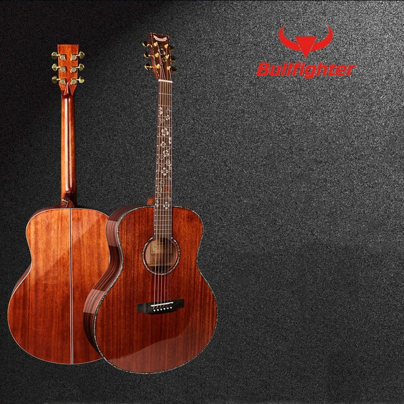 Bullfighter D6s 41 дюймов производительность Акустическая гитара Закрытая ручка Акация