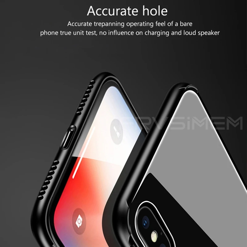 Frvsimem для iPhone 6 6S 7 8 защитный корпус телефона рукав закаленное стекло задняя крышка