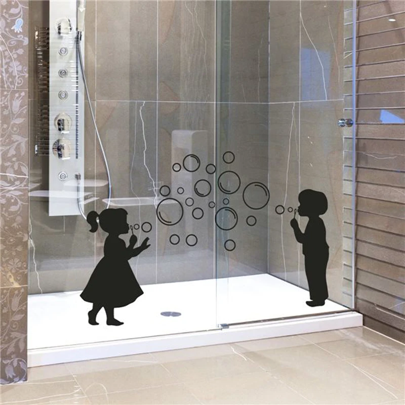 Виниловые наклейки на стену в ванную комнату с фотографиями|vinyl wall decals|toilet decalwall