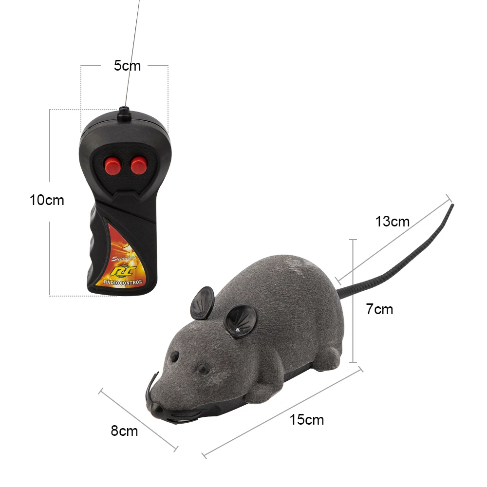 Мышь игрушки беспроводной RC мышки для котов игрушки пульт дистанционного управления ложная мышь Новинка RC кошка забавная игра мышь игрушки для кошек