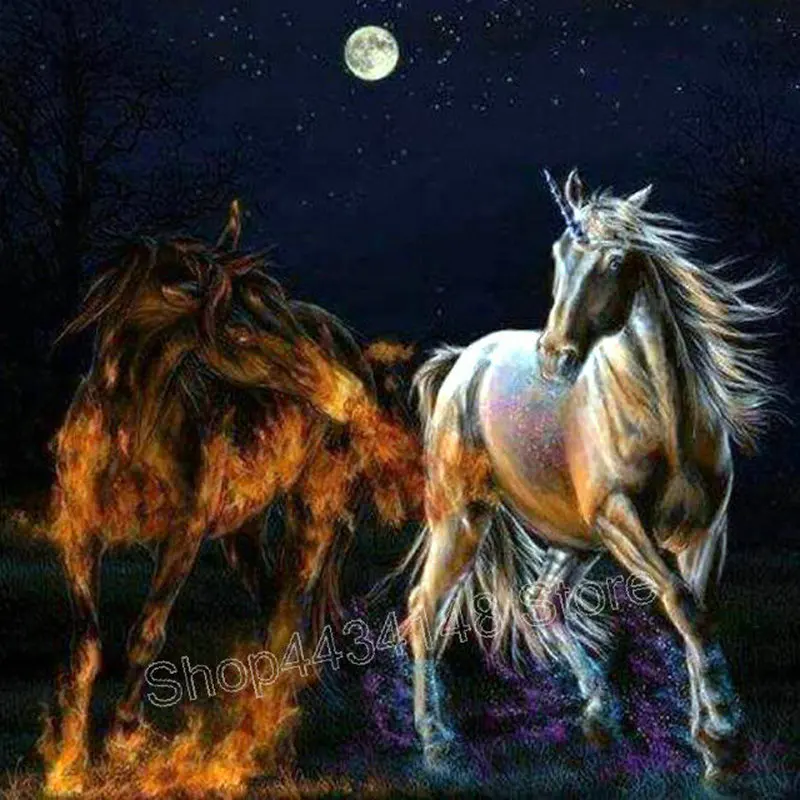 5d diy Алмазная Картина Лошадь картина полностью квадратная 3d Вышивка крестом