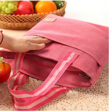 Корейская версия новой холщовой сумки для ланча изоляционная доска упаковки