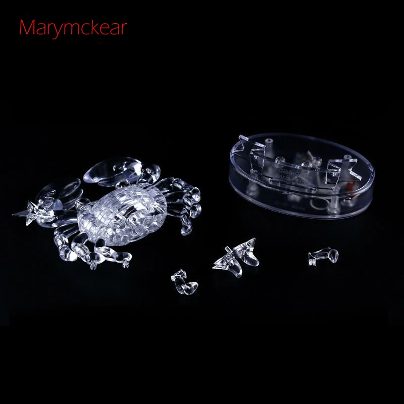 Головоломки с кристаллами, головоломки, 3D головоломки, игрушки для детей, раковые головоломки, 3d Хрустальные пазлы, детские образовательные игрушки своими руками, 2 цвета