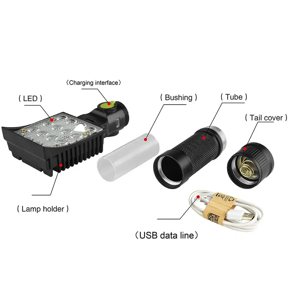 Hobbylan USB зарядка COB LED Магнитная Рабочая лампа с крючком уличный фонарик аварийная