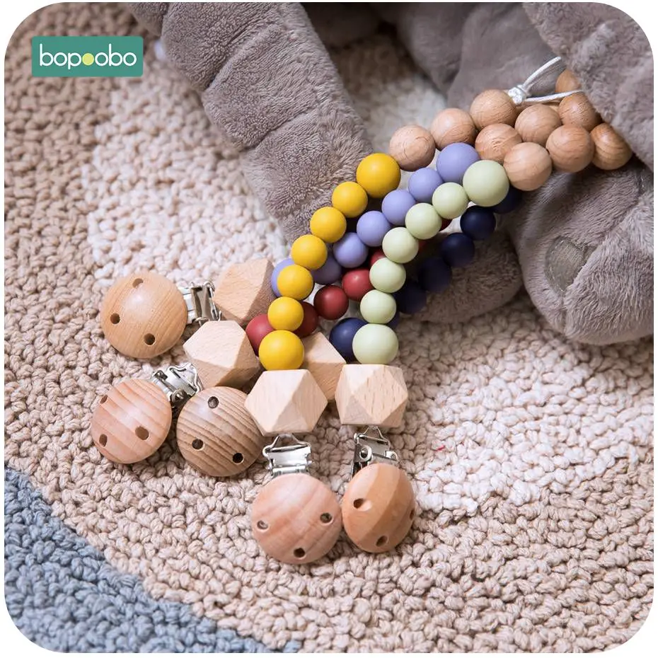 

Bopoobo 1 шт. силиконовые бусины Bpa бесплатно пустышка Клип пустышки зажимы Детские Прорезыватели для зубов качество еды может жевать аксессуары Прорезыватели для зубов