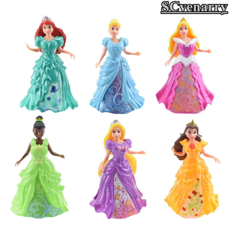 7 шт./компл. принцесса Тинкер белл Белоснежка Цифры Ариэль Золушка Belle Мультфильм