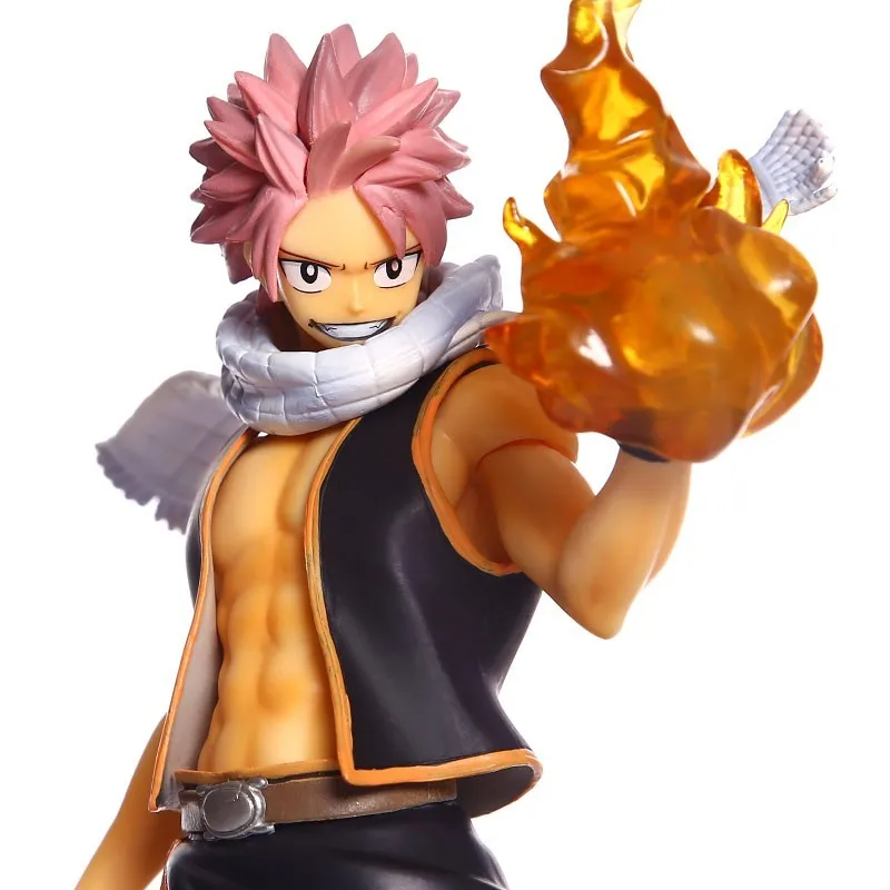23 см аниме Fairy Tail Нацу ПВХ рис dragneel 1/7 Весы окрашенные фигурку Коллекционная