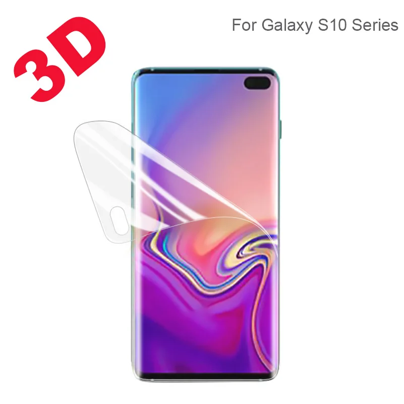3D изогнутая полноразмерная Пленка ПЭТ для Samsung Galaxy S10 Lite S8 Plus S9 S6 S7 Edge Note 8 9 Защитная
