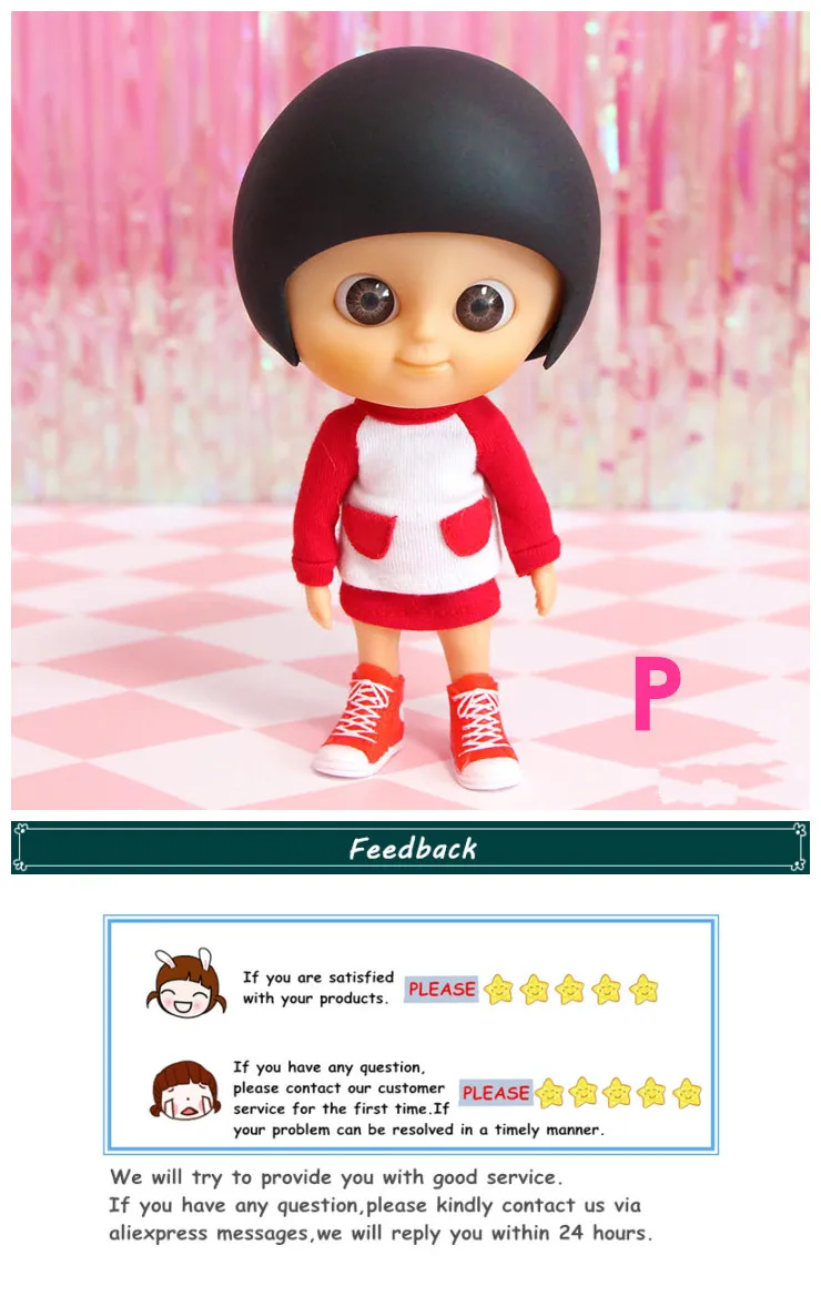 Милый медведь куклы макияж IXDOLLS Blyth детские игрушки с одеждой, большие глаза головы утки Тигры sheeps Фабрика мода подходит для девочек