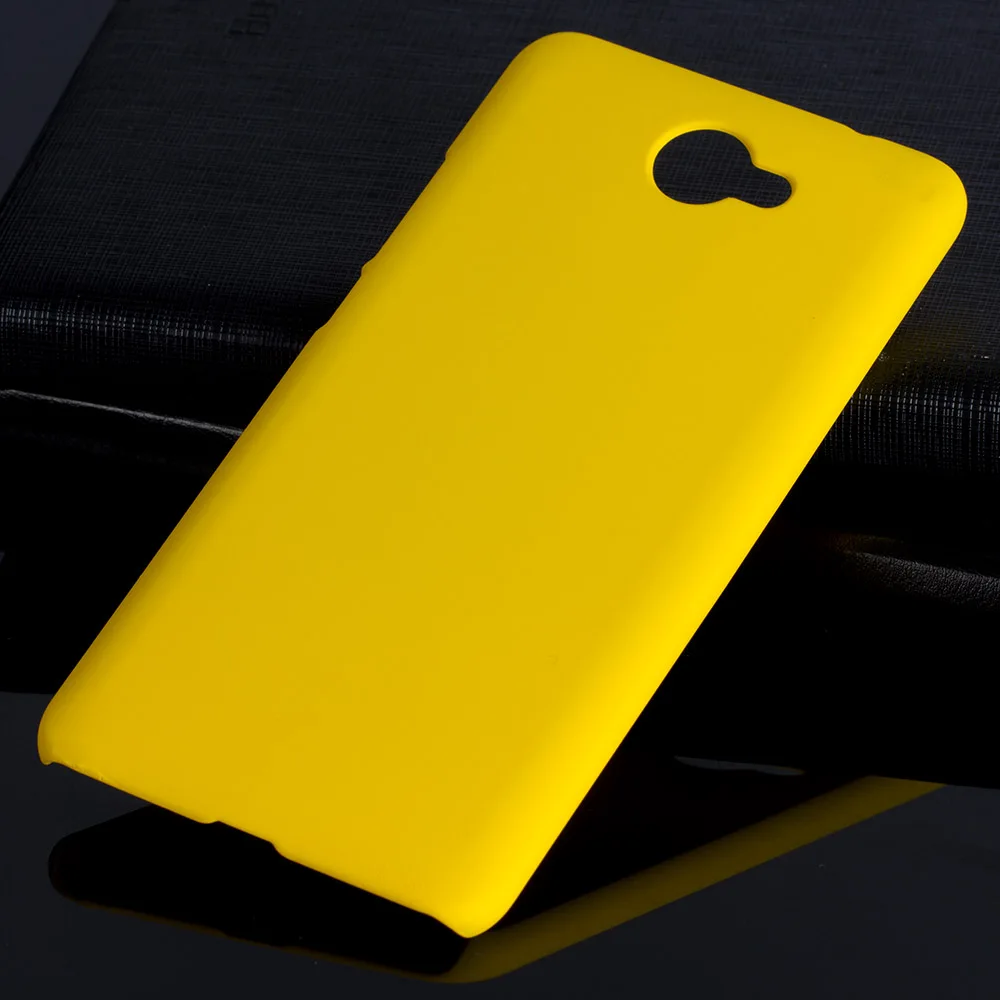 Yellow Матовый пластиковый чехол Для huawei Y7 чехол для huawei Y7 Nova Lite Plus Ascend XT2 чехол-лента на заднюю панель - Цвет: Yellow