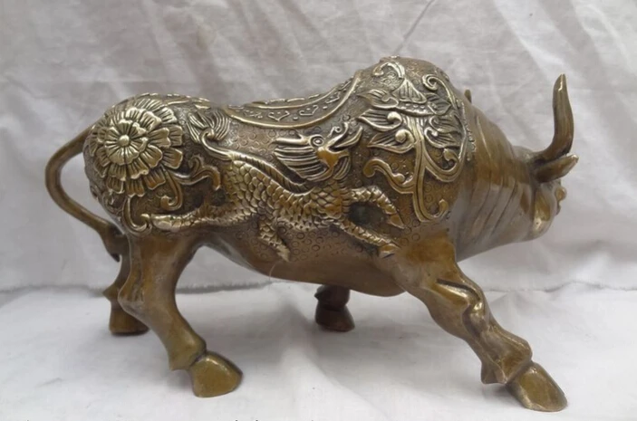 Песня voge Gem S3453 13 &quotкитайские бронзовые богатые Cai Fu фигурка с драконом цилинь