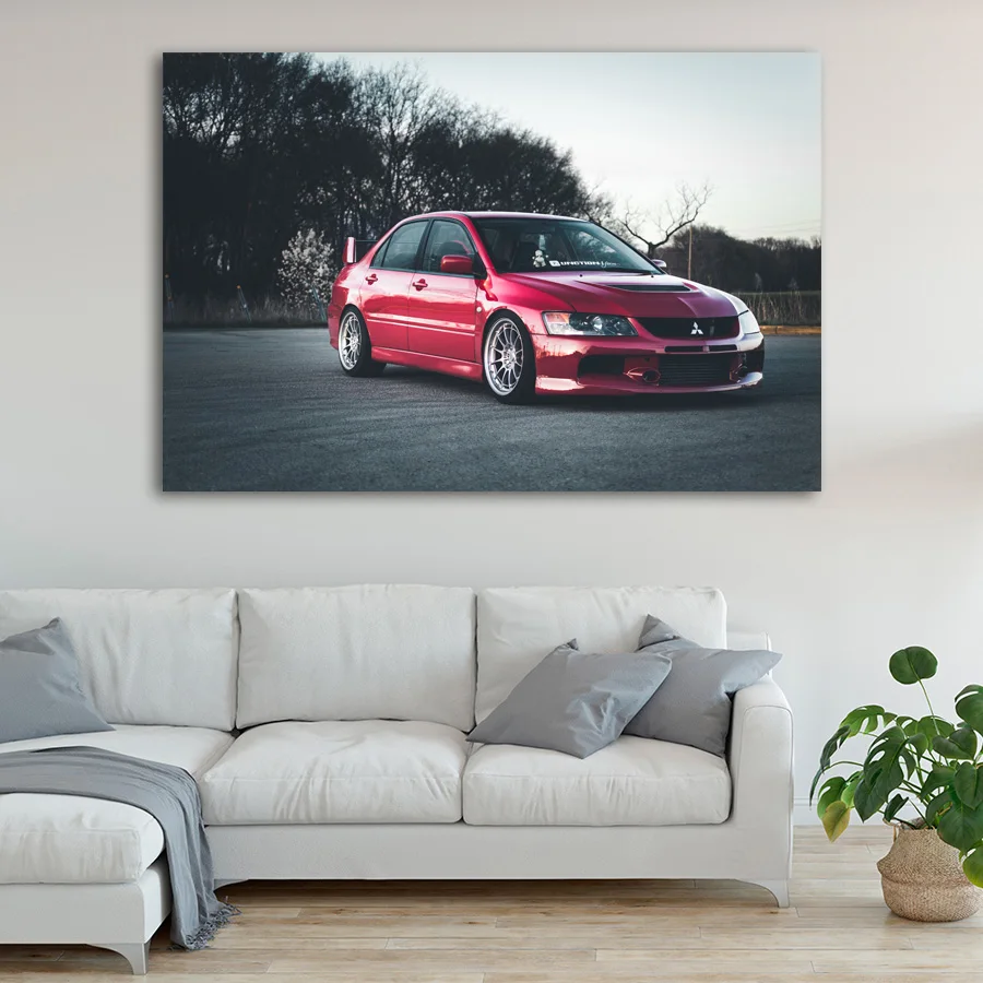 Mitsubishi Lancer Evolution VIII спортивный автомобиль классический плакаты и художественная